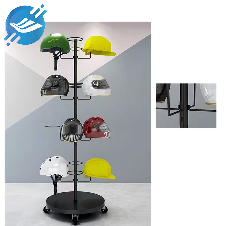 Standa dîmendera metal a bi şaxên helmetê (8)