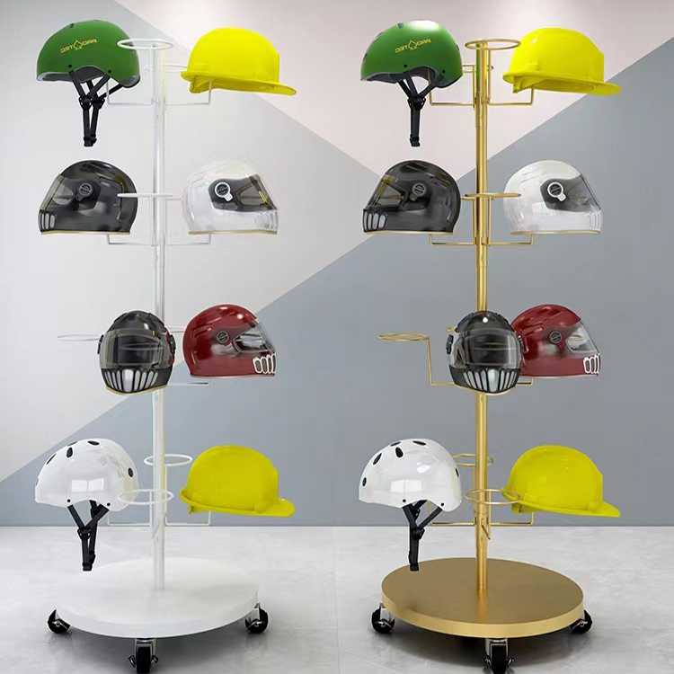 Helmet branchtiered metal display stand (9)
