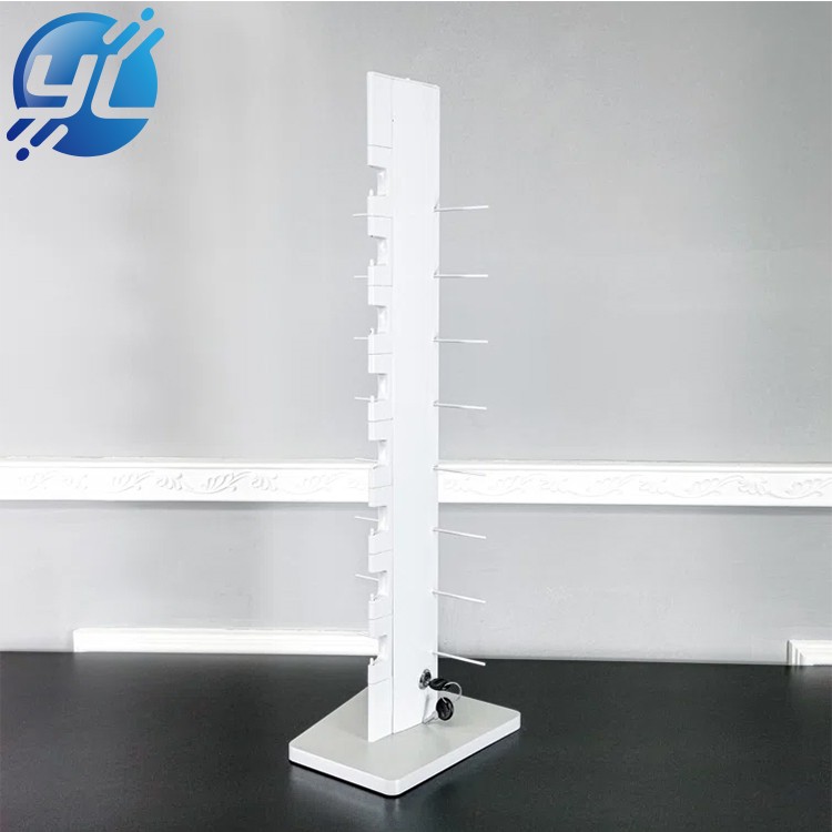 Eyeglass display stand: 8 pairs of glasses can be placed
                          Made of aluminum and steel wire
                         28'' H x 8'' W x 9'' D
                           Wide range of use
                          Small footprint
                           Easy to install