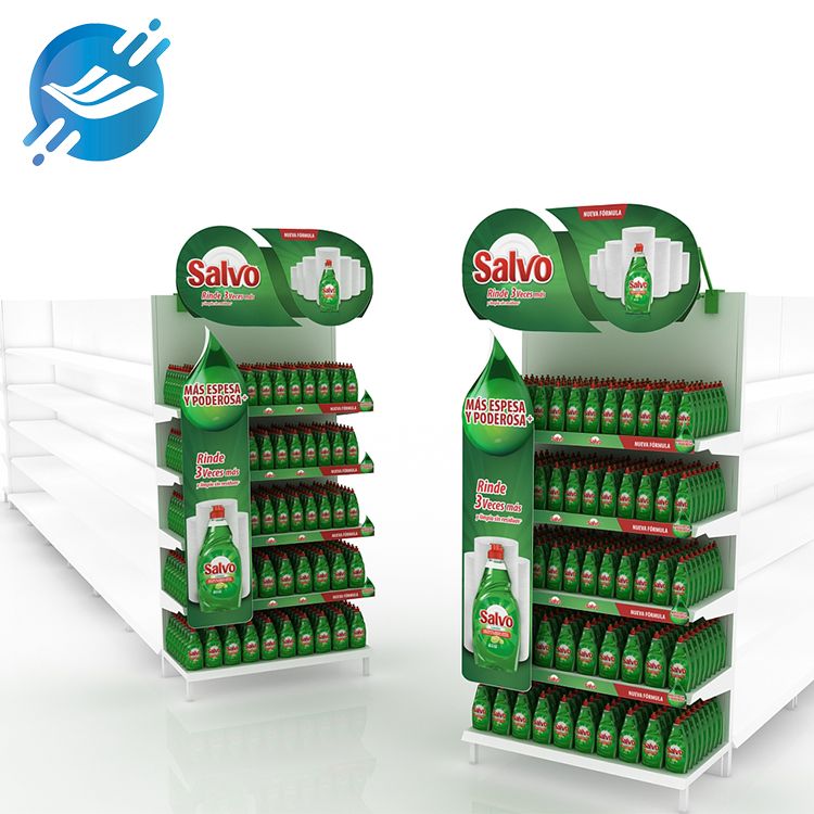 1.Detergent display rack made of metal & MDF & PVC
2. Solid structure, durable, sturdy, strong load-bearing capacity
3. Each layer has a load capacity of 30KG.
4. Green design, giving people the feeling of environmental protection and cleanliness
5. Free design
6. Large capacity, multi-layer space
7. Iconic teardrop design, in line with product features
8. Strong applicability
9. Wide range of applications
10. With customization and after-sales service function