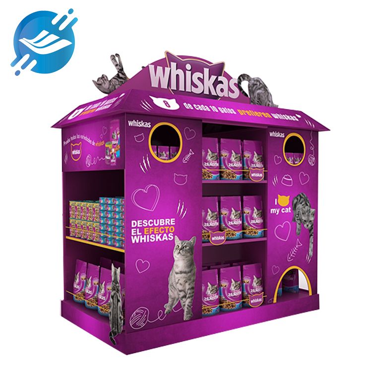 1.Cat food display rack made of paper
2. Green material, recyclable, reusable
3. Novel shape, beautiful color
4. Each layer has a load capacity of 5KG.
5. Simple structure, easy to assemble and dismantle.
6. Free design
7. Strong applicability
8. Wide range of application scenarios
9. Provide customization and after-sales service