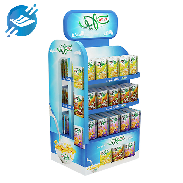 1.Retail food display racks are made of green environmentally friendly paper
2. Low price
3. Bright colors, eye-catching
4. Environmentally friendly materials, recyclable and reusable
5. The load-bearing capacity is limited, and the general load-bearing capacity is 6KG.
6.Double-sided display
7. Large capacity, three floors in total
8. The blue design makes people feel comfortable and healthy
9. Equipped with fences to prevent products from slipping
10. High applicability, displaying a variety of products
11. Many application scenarios
12. With customization and good after-sales service