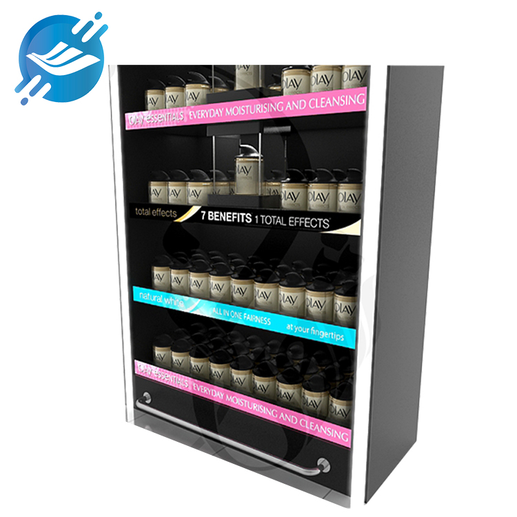 1. Cosmetic display racks are made of metal, wood, acrylic, and LED
2. Strong, durable structure and strong stability
3. Environmentally friendly materials, dustproof, moisture-proof, etc.
4. Floor-standing display stand, small footprint
5. Unique creativity, with LED lights on both sides
6. Large capacity, with drawer at the bottom, convenient for storing small accessories
7. Unique style, displayed separately in the middle to reflect product details
8. Wide applicability, displaying various types of products
9. Wide range of application scenarios
10. With customization and after-sales service