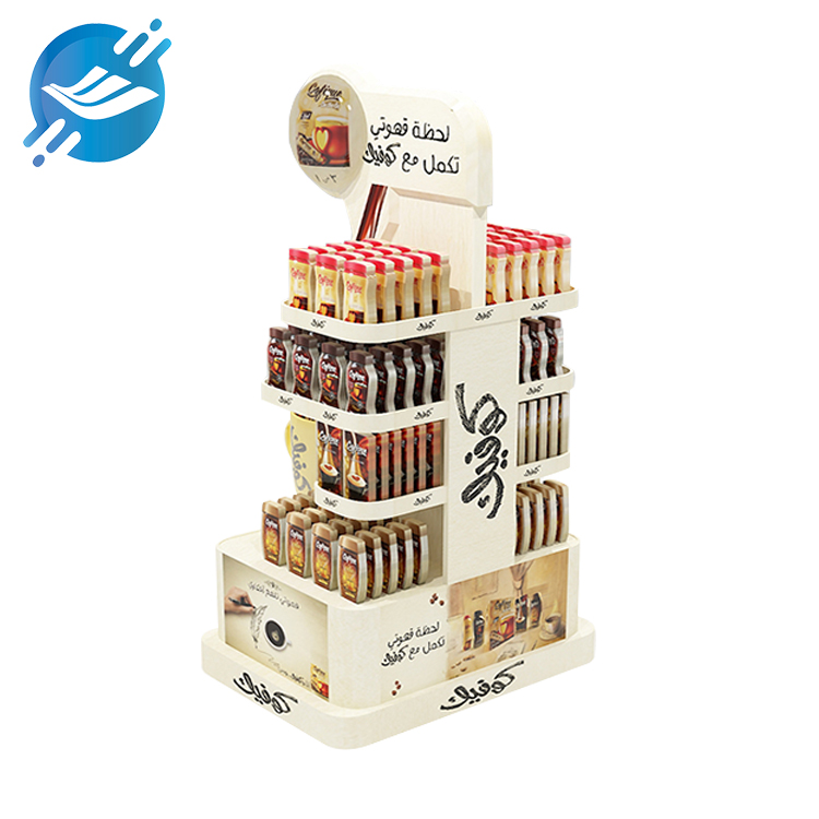 1. Coffee display rack is made of metal and wood
2. The structure is strong and stable and does not shake.
3. Process: laser blanking, bending, welding, grinding, powder spraying, etc.
4. The color is milky brown, in line with the coffee theme.
5. Large capacity, strong load-bearing capacity
6.Double-sided display
7. Can display various types of products
8. Wide range of application scenarios
9. With customization and after-sales service
