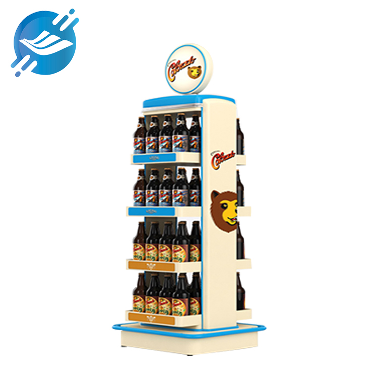 1. Beverage display racks are made of wood and metal
2. Surface treatment: metal powder spraying, metal oil spraying, dust-proof, moisture-proof, etc.
3. Strong bearing capacity
4. The base is equipped with pulleys or flat pads for easy movement
5. Fashionable design, easy to disassemble and assemble,
6. Large capacity, double-sided design
7. Wide applicability, displaying various types of products
8. Wide range of application scenarios
9. With customization and after-sales service