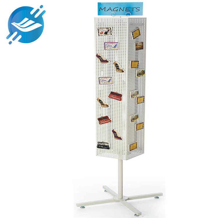 1. The material of the display stand is metal
2. With magnetic, can be used without hook
3. Can be fully displayed at 360°
4. Sturdy and solid structure, durable
5. Bottom with levelling feet to protect the ground from scratching and balance the display stand
6. Height and number of hooks can be adjusted
7. Simple structure design, easy to pack
8. Highly practical, wide applicability
9. Many application scenarios
10. With customisation and after-sales service function
11.KD transport