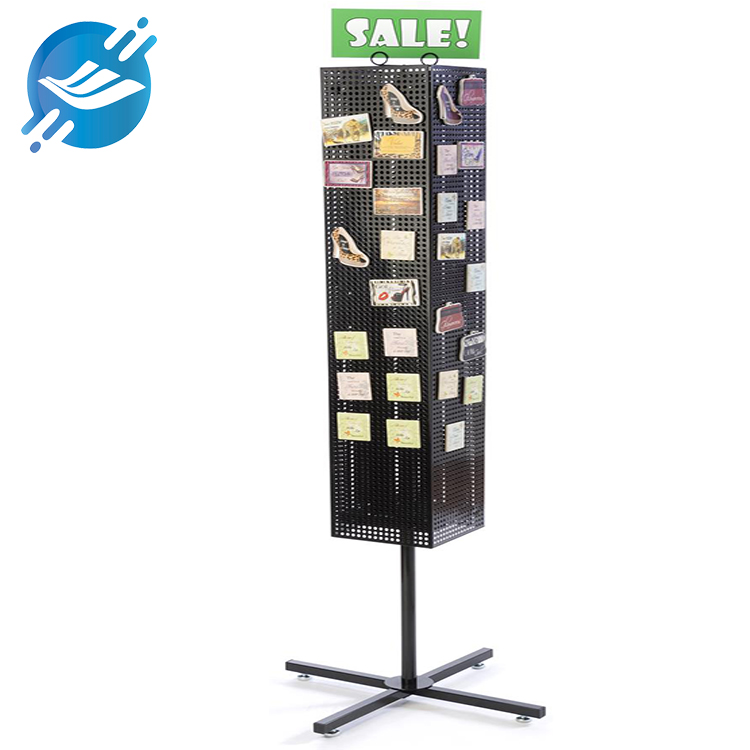 1. The material of the display stand is metal
2. With magnetic, can be used without hook
3. Can be fully displayed at 360°
4. Sturdy and solid structure, durable
5. Bottom with levelling feet to protect the ground from scratching and balance the display stand
6. Height and number of hooks can be adjusted
7. Simple structure design, easy to pack
8. Highly practical, wide applicability
9. Many application scenarios
10. With customisation and after-sales service function
11.KD transport