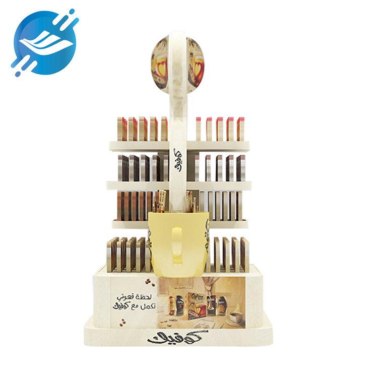 1. Coffee display rack is made of metal and wood
2. The structure is strong and stable and does not shake.
3. Process: laser blanking, bending, welding, grinding, powder spraying, etc.
4. The color is milky brown, in line with the coffee theme.
5. Large capacity, strong load-bearing capacity
6.Double-sided display
7. Can display various types of products
8. Wide range of application scenarios
9. With customization and after-sales service