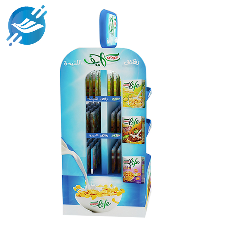 1.Retail food display racks are made of green environmentally friendly paper
2. Low price
3. Bright colors, eye-catching
4. Environmentally friendly materials, recyclable and reusable
5. The load-bearing capacity is limited, and the general load-bearing capacity is 6KG.
6.Double-sided display
7. Large capacity, three floors in total
8. The blue design makes people feel comfortable and healthy
9. Equipped with fences to prevent products from slipping
10. High applicability, displaying a variety of products
11. Many application scenarios
12. With customization and good after-sales service