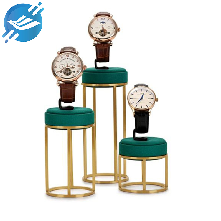 Custom high-grade metal base watch jewelry display stand (6)