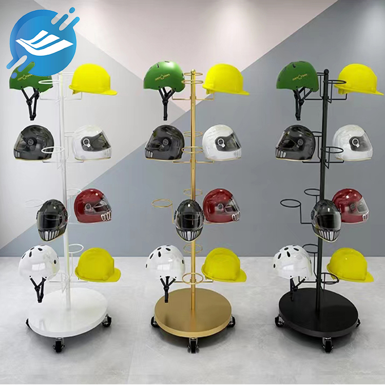 Helmet branchtiered metal display stand (10)