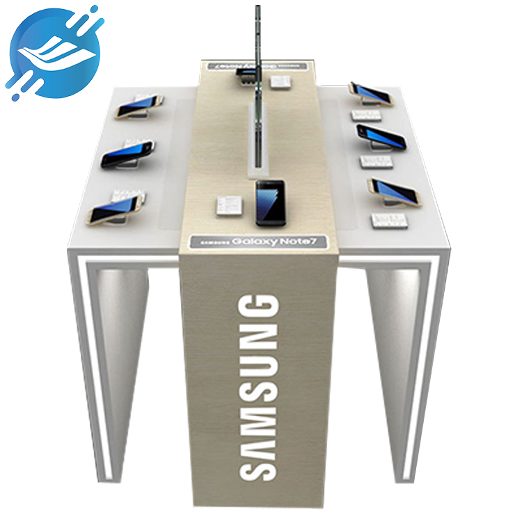 High-tech mobile phone display stand in acrylic and MDF panels (7)