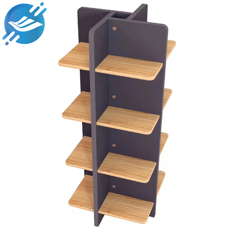 MDF material four sides three floor type milk powder display stand (4)