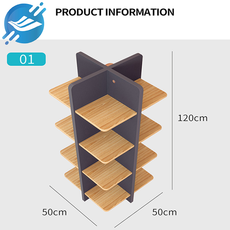 MDF material four sides three floor type milk powder display stand (5)