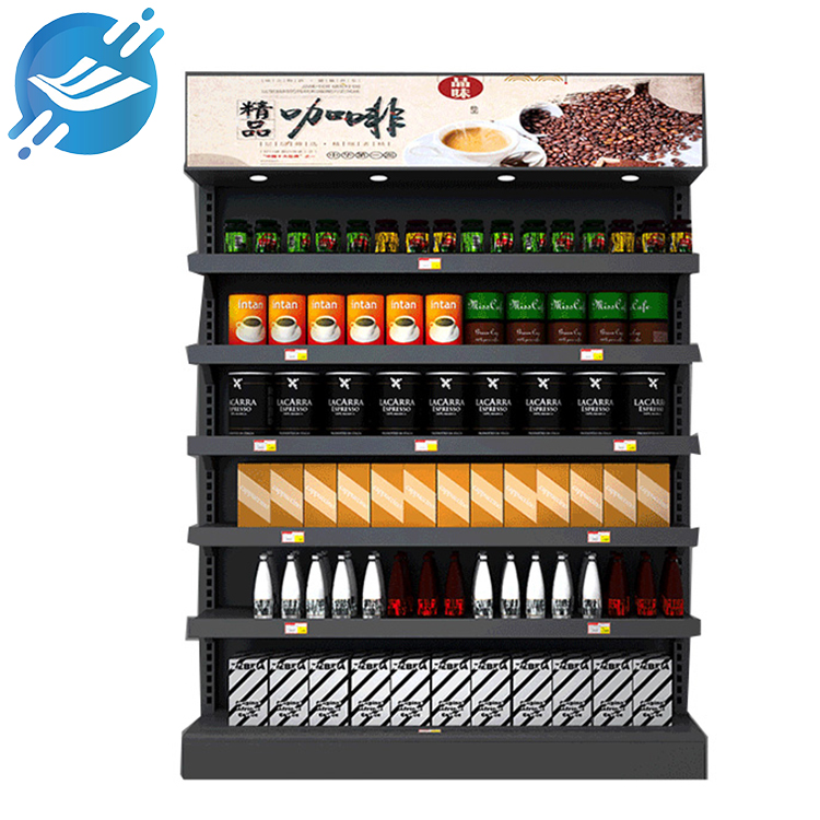 1. The material of the coffee display stand is metal, PVC
2. The design structure is simple, the pursuit of practicality
3. The display stand consists of six layers, large capacity, and can display different products
4. The height of each layer is adjustable
5. There are several round lights on the top for illuminating the display products
6. High applicability, such as coffee beans, coffee powder, snacks, beverages, etc.
7. Suitable for cafes, restaurants, supermarkets, shopping malls, etc.
8. With customization and after-sales service