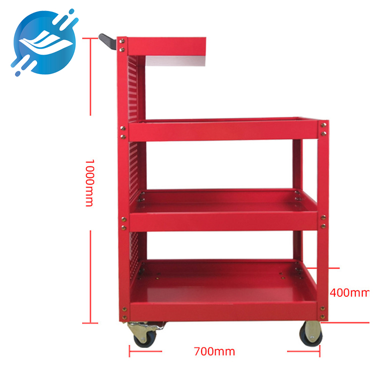 1. Mainly made of metal
2. Trolley type, easy to move and place
3. Strong load-bearing, large space for use
4. Simple structure, solid and stable screw lock
5. High temperature spray paint is environmentally friendly and dustproof, moisture-proof, rust-proof and not easy to fade
6. Dragon fruit colour, eye-catching and attractive
7. Back panel is through the wall design, can put hooks, increase storage capacity
8.Display and storage of various products
9. Wide range of applications
10. Customised service available