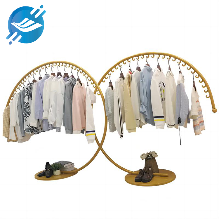 1.The clothes display rack is made of metal iron tube
2. Novel and special shape design
3. Strong structure, strong stability, strong bearing capacity
4. The distance between the hooks is one to one, and the bearing capacity is strong
5. Free design
6. Wide applicability
7. Many application scenarios
8. With customization and after-sales service