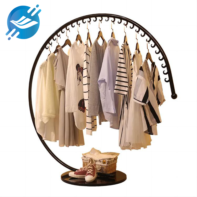 1. The clothes display rack is made of metal iron tube
2. Novel and special shape design
3. Strong structure, strong stability, strong bearing capacity
4. The distance between the hooks is one to one, and the bearing capacity is strong
5. Free design
6. Wide applicability
7. Many application scenarios
8. With customization and after-sales service