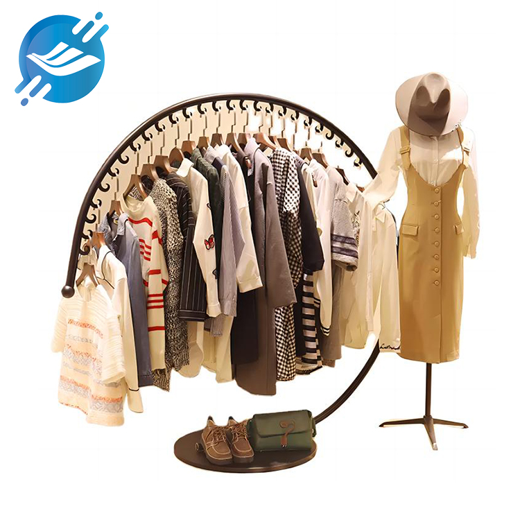 1. The clothes display stand is made of metal
2. Novel and special shape design
3. Strong structure, strong stability, strong bearing capacity
4. The distance between the hooks is one to one, and the bearing capacity is strong
5. Free design
6. Wide applicability
7. Many application scenarios
8. With customization and after-sales service