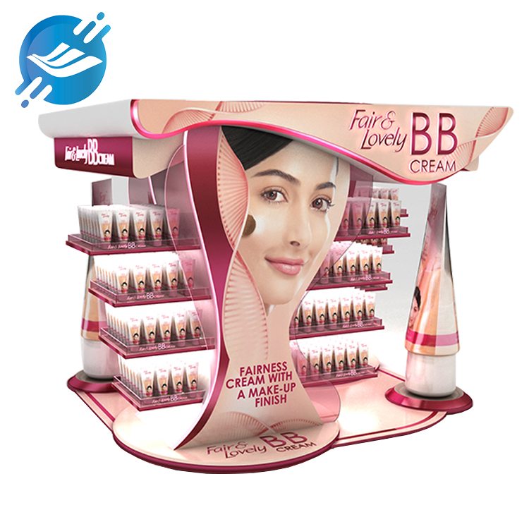 cosmetic display stand， BB cream display stand， metal display stand， custom display stand， floor display stand， OEM display stand