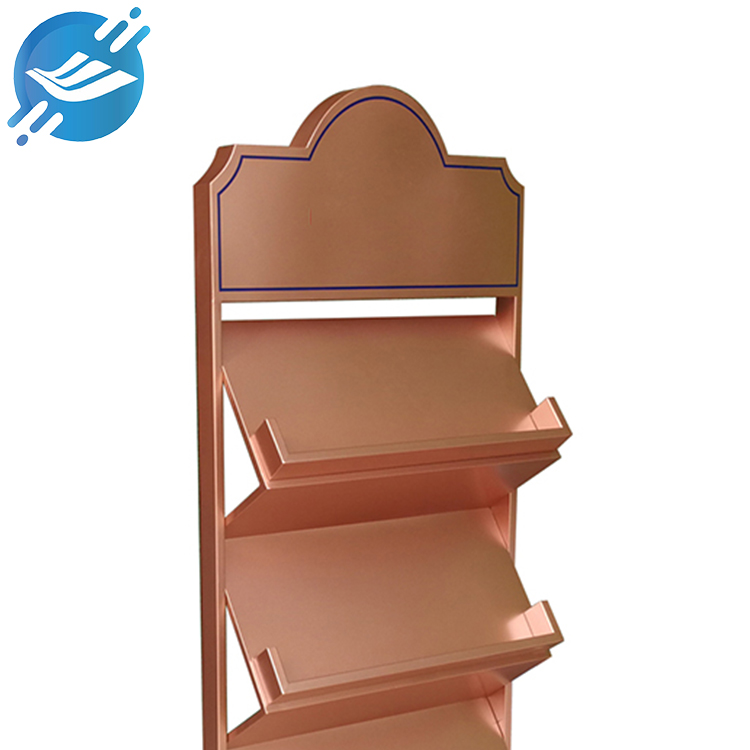 1.Single material - rose gold metal
2.Process: powder spraying, welding
3.Three-layer design, large capacity
4.Each layer is inclined at 45 degrees and the card slot is anti-drop
5.Simple and practical design, rose gold color matching
6.It can display posters, books, advertising brochures, snacks, etc.
7.Used in shopping malls, supermarkets, conference rooms, offices, etc.
8.With customization and after-sales service