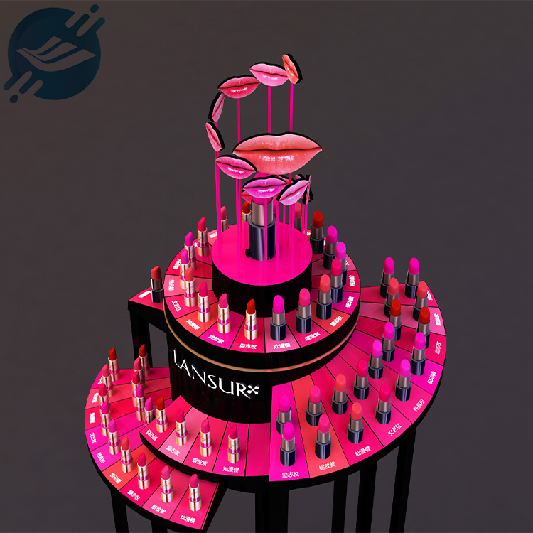 1. Material: metal and acrylic
2. Spiral cylindrical design in black and pink
3. High-temperature spraying powder, both environmentally friendly and moisture-proof, rust-proof, corrosion-proof, not easy to fade
4. Large capacity, can hold 70 lipsticks, layered
5. There is a card slot to prevent lipsticks from falling off
6. Free design or drawing processing
7. Can display lipstick, lip balm, perfume, spray, mouthwash, etc.
8. Used in shopping malls, boutiques, cosmetic shops, shopping centres, beauty salons, counters, etc.
9. With the function of customization and after-sales service