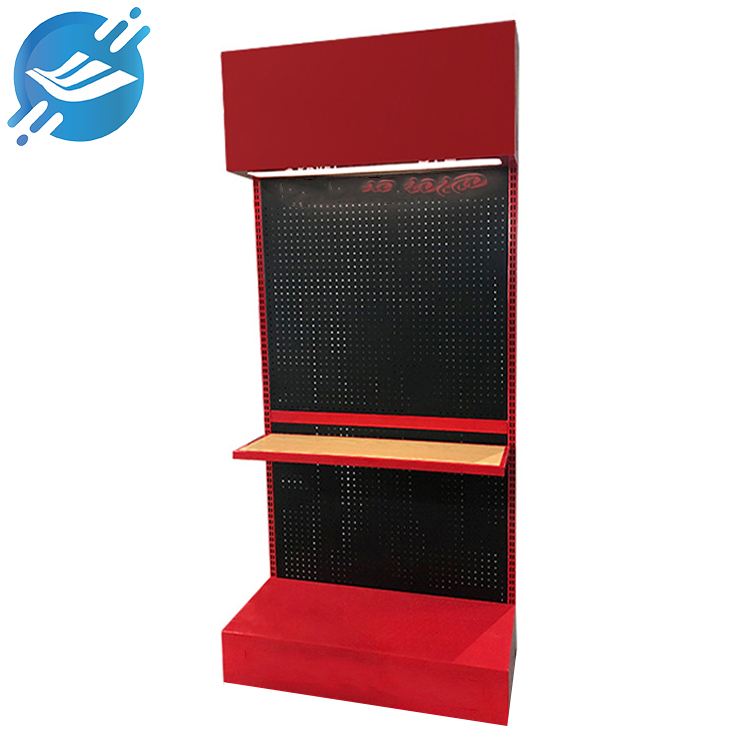 1. This is a multi-style product accessory display stand
2. Various materials can be used, but mainly metal
3. Multi-layer display or hook display
4. Thick base design, not easy to shake
5. Surface treatment: spraying in various colors
6. Billboard and LOGO can be customized
7. Display auto repair tools, hats, stationery, kitchen utensils, etc.
8. Applied to various scenarios
9. KD transportation, easy assembly
