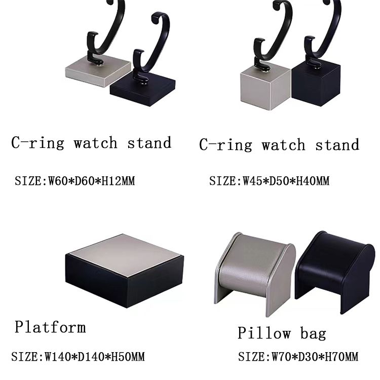 1. Watch display stand can be split and combined, used individually or as a set for easy adjustment
2. Continental style, low-profile luxury
3.Size, colour and LOGO can be customized
4.Removable base