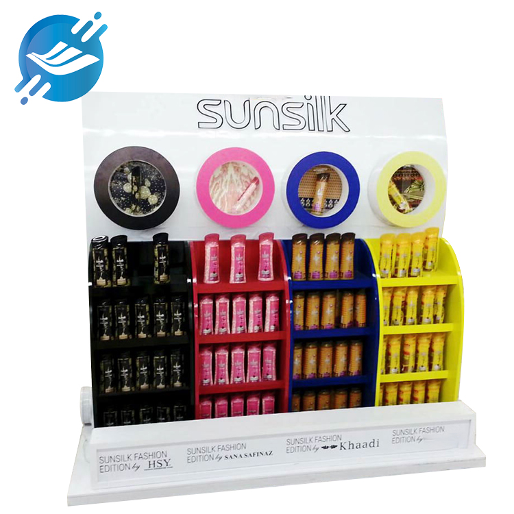 1. This toiletries display rack is made of metal & acrylic & LED & MDF

2. The overall structure is strong, stable and does not shake.

3. The laminate has strong bearing capacity

4. Install LED light strips on the top and bottom

5. Simple design, high-end display

6. Large capacity, four layers, each layer has a different color

7. Various styles to meet different consumer needs

8. Mainly use white as the background color, and use the color of the product as an embellishment.

9. Wide applicability, displaying various types of products

10. Wide application scenarios

11. With customization and after-sales service