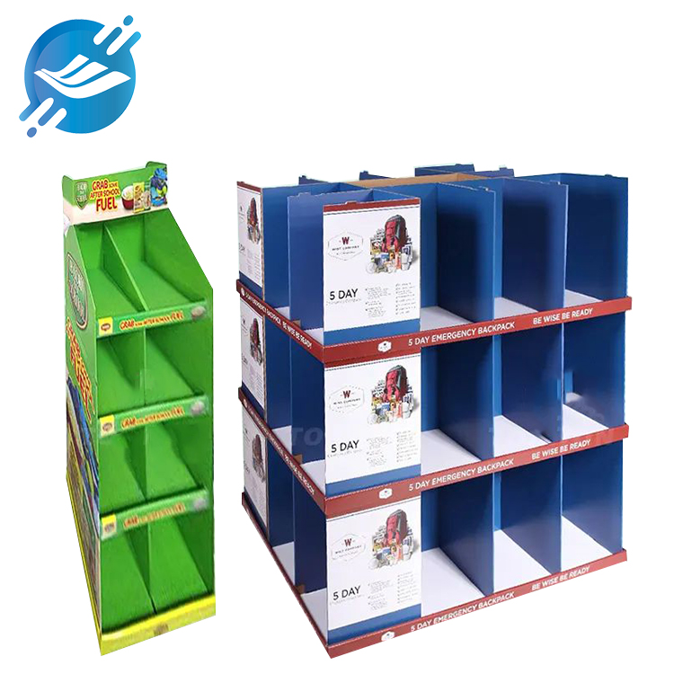 1. Material: Environmentally friendly and renewable cardboard
2. Strong stability, no shaking, easy to assemble
3. Large capacity, bearing capacity up to 6KG, single-sided display
4. Free design
5. Match the colors to the theme
6. There are casters at the bottom for easy movement
7. Wide applicability
8. Many application scenarios
9. With customization and after-sales service