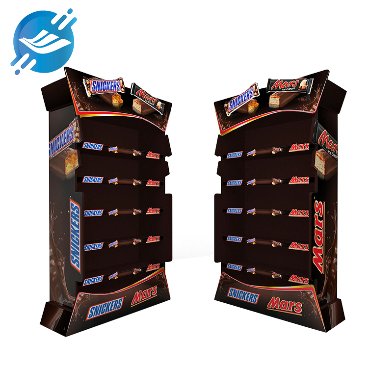 1. The food display rack is made of green and environmentally friendly corrugated paper

2. Bright color and bright spots

3. Environmentally friendly material, recyclable

4. Lightweight and easy to move

5. Low price

6. Two designs, choose according to different needs.

7. Large capacity, at least three floors, single and double-sided display can be designed

8. Each layer will be appropriately tilted to facilitate better display and placement.

9. The main color is brown, which matches the product packaging.

10. Wide applicability, displaying various types of products

11. Wide application scenarios
