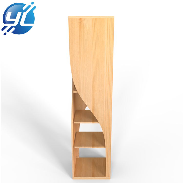 POS Retail MDF Floor Stand Rack for Sports shoes Display Stands