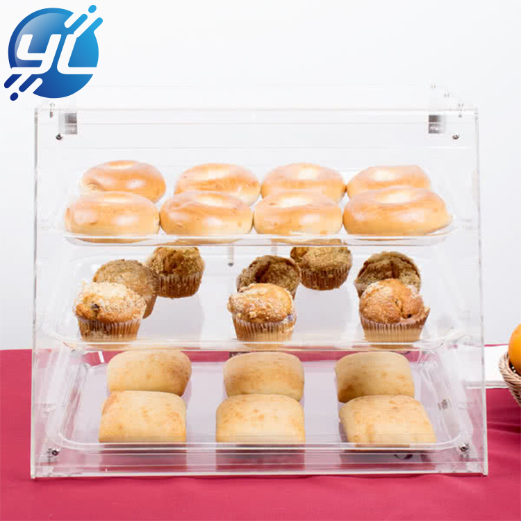 Acrylic food display stand.
Large storage space
Wide range of applications
Thickened acrylic board, not easy to break, safe and sanitary, tightly sealed edges, isolate mosquitoes, flies
Rounded edges and corners, fine polishing
Transparent acrylic, easy to identify food
Source manufacturers, professional customization