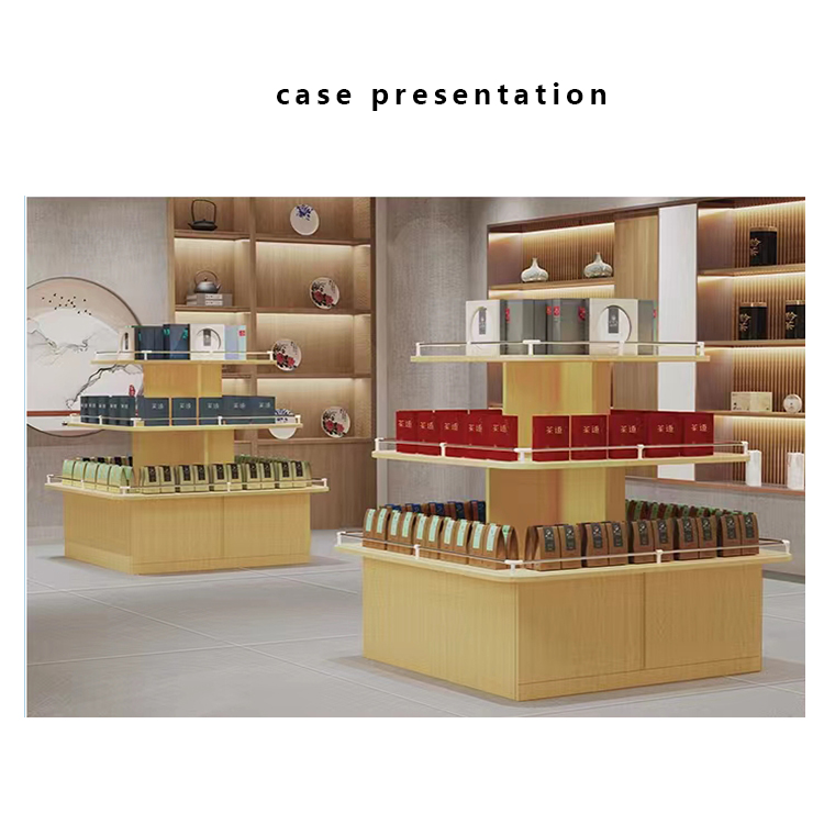1. The display stand is made of walnut wood
2. Rotatable
3. Applicable to various occasions to meet different needs
4. Large storage space
5. Product size, color, LOGO, material can be customized
