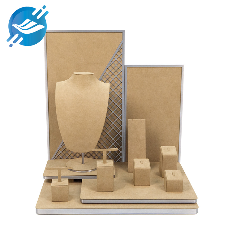 1.Jewelry display set is made of wood & metal & fiber cloth
2. Novel and unique design
3. The sets can be freely combined
4. Display different styles of products
5. Eco-friendly material with delicate and ultra-flat coverage, giving you a touchable texture
6.Fine craftsmanship